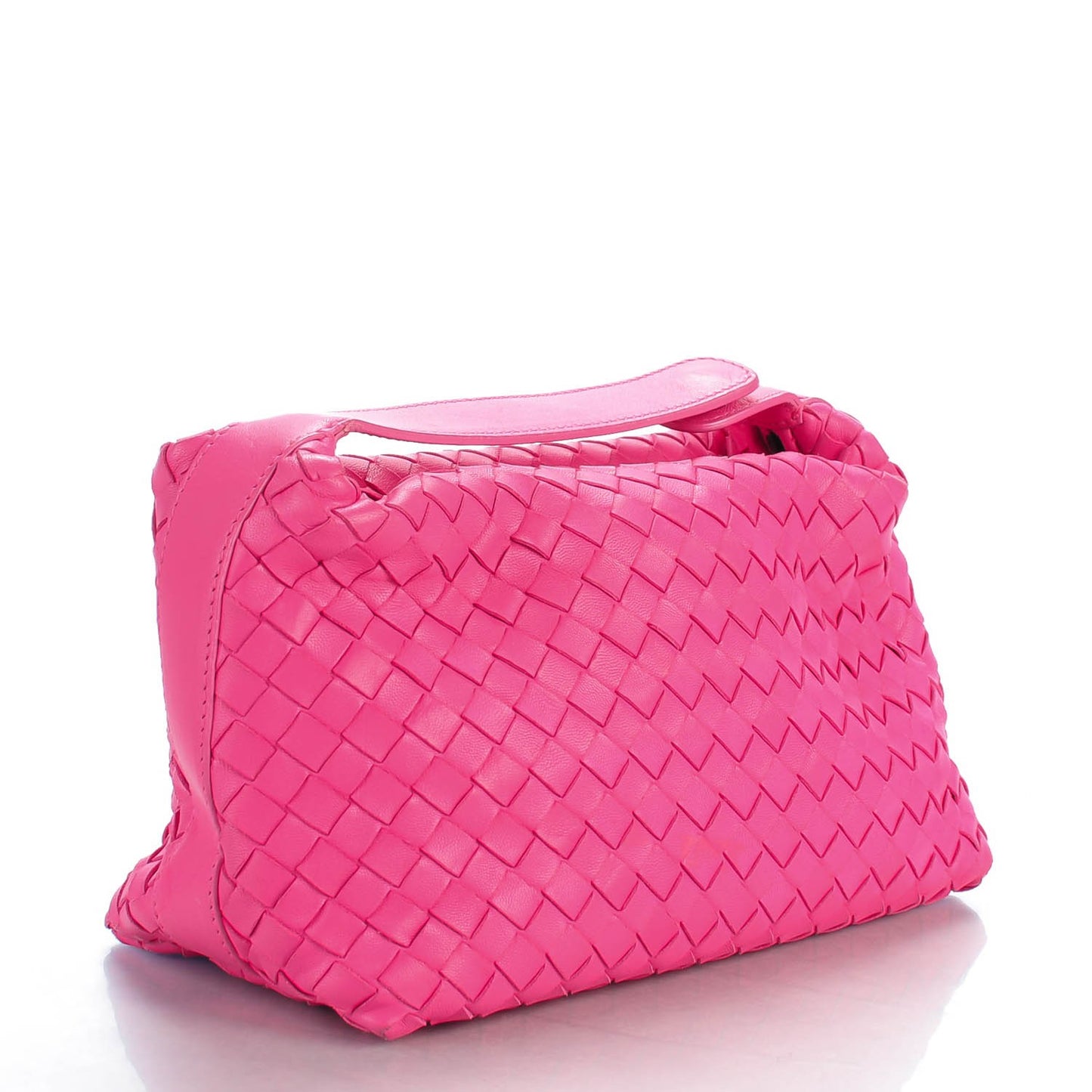Nappa Intrecciato Cosmetic Case Pink