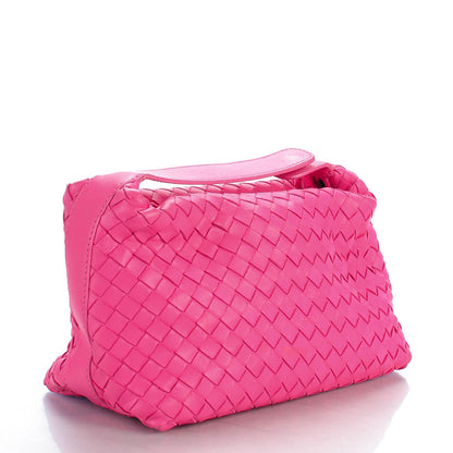 Bottega Veneta Nappa Intrecciato Cosmetic Case Pink 3 of 8