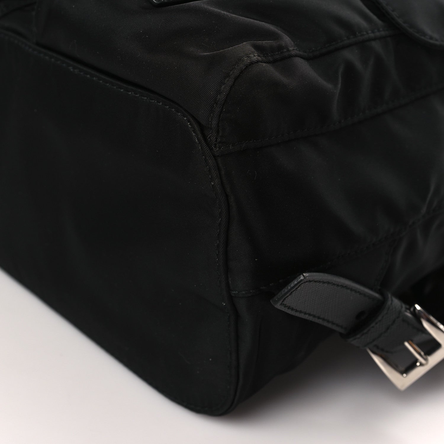 Prada Tessuto Nylon Saffiano Small Backpack Black 9 of 10