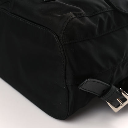 Prada Tessuto Nylon Saffiano Small Backpack Black 9 of 10