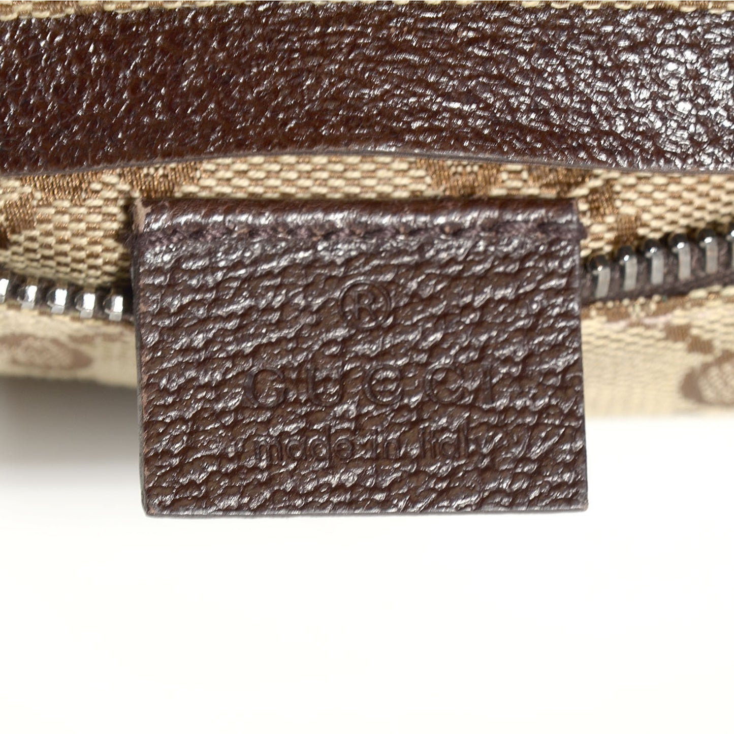 Monogram Web Belt Bag Dark Brown