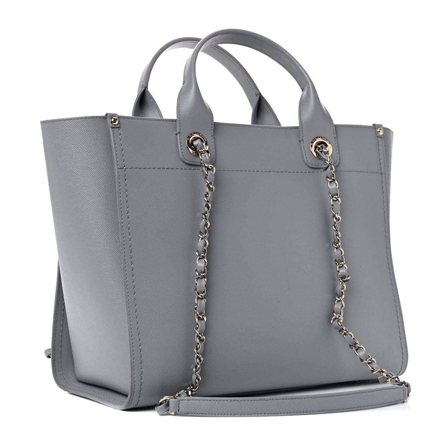 Chanel Caviar Studded Small Deauville Tote Grey 2 of 18