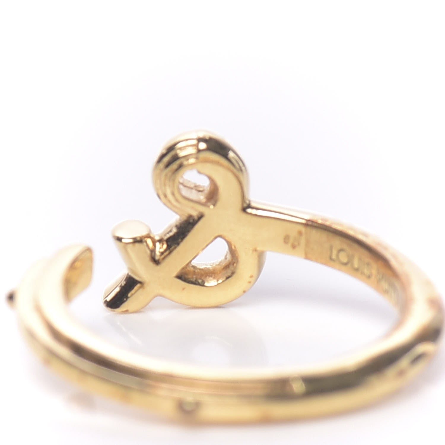 Louis Vuitton LV And Me Ampersand Ring M Gold 4 of 8