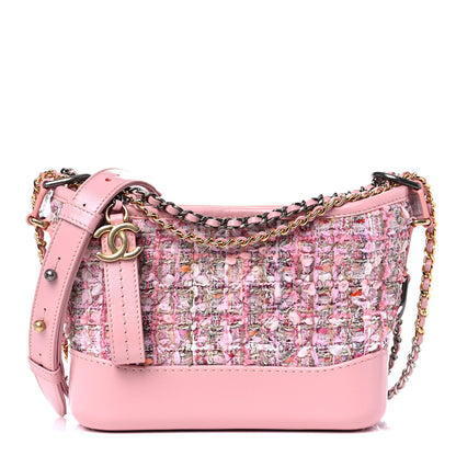 Chanel Tweed Calfskin Small Gabrielle Hobo Light Pink 1 of 14