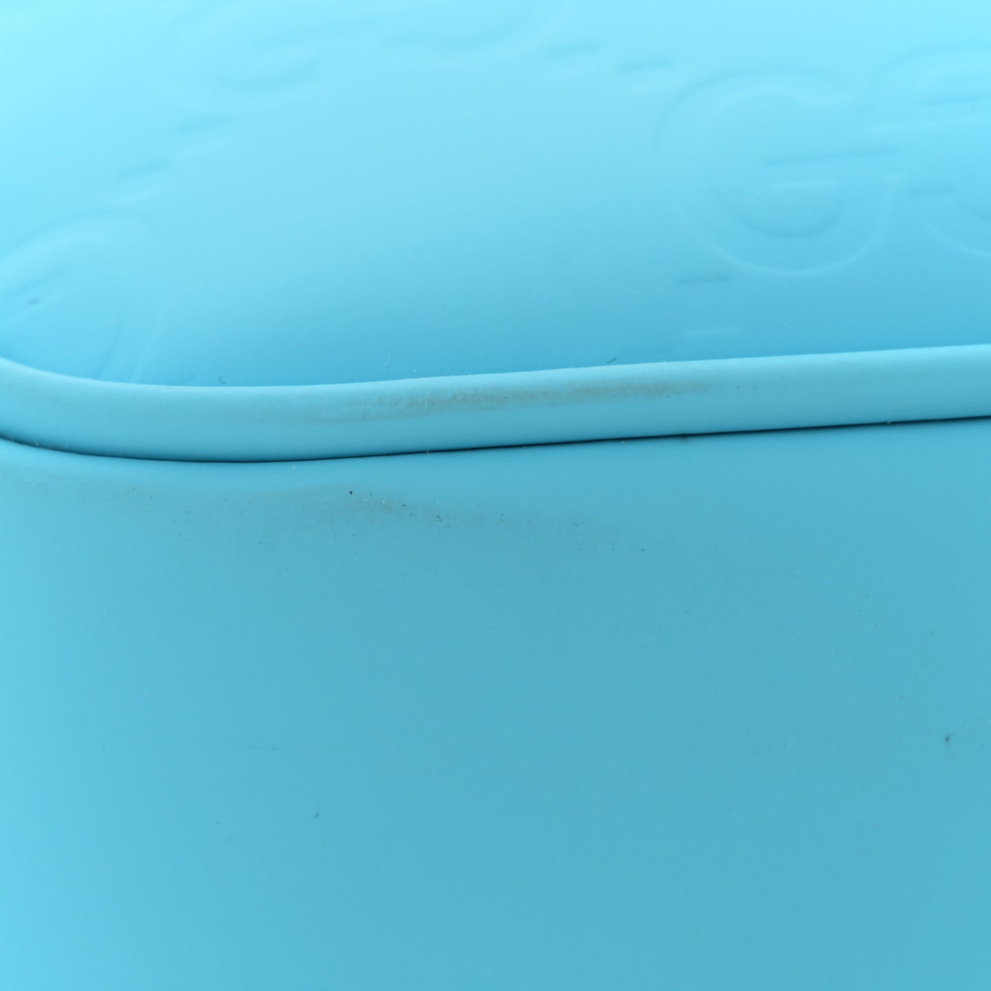 Rubber Effect Monogram GG Crossbody Bag Bright Blue