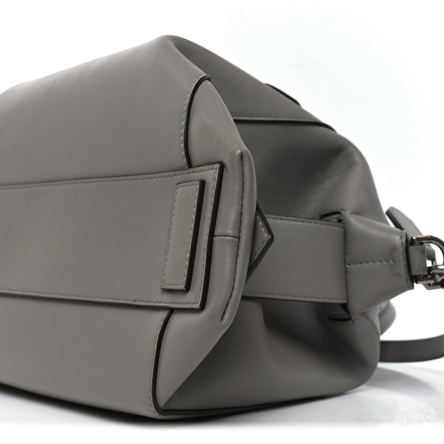 Calfskin Small Soft Antigona Pearl Grey