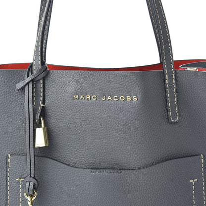 Marc Jacobs Grained Calfskin Medium Grind T Pocket Tote Grey 9 of 9