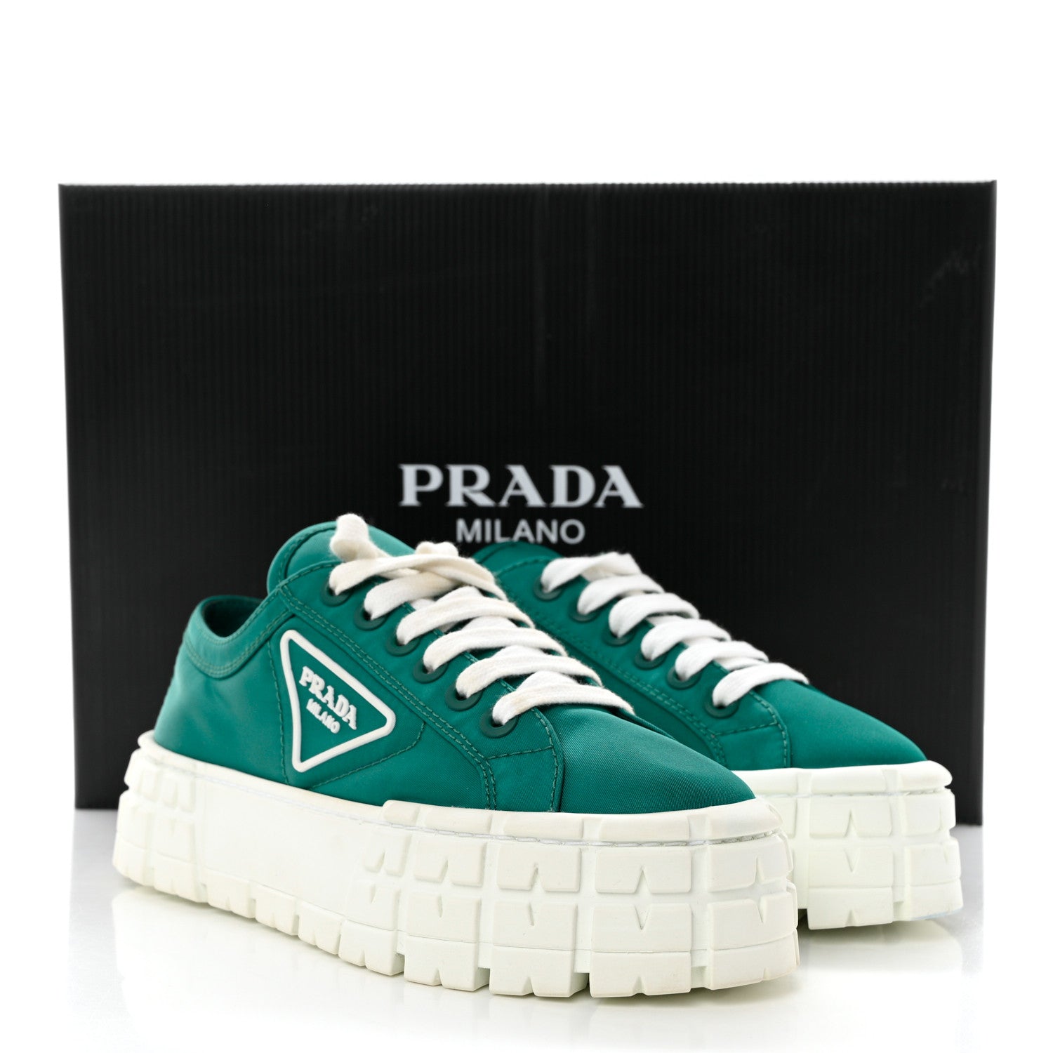 Prada Re-Nylon Gabardine Triangle Logo Double Wheel 50mm Sneakers 38 Assenzio 9 of 9