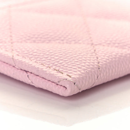 Chanel Caviar Quilted Card Holder Light Pink 7 of 9