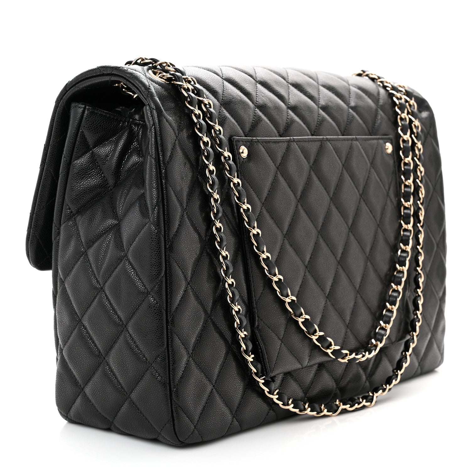 Chanel Caviar Quilted XXL Travel Flap Bag Black 3 of 11