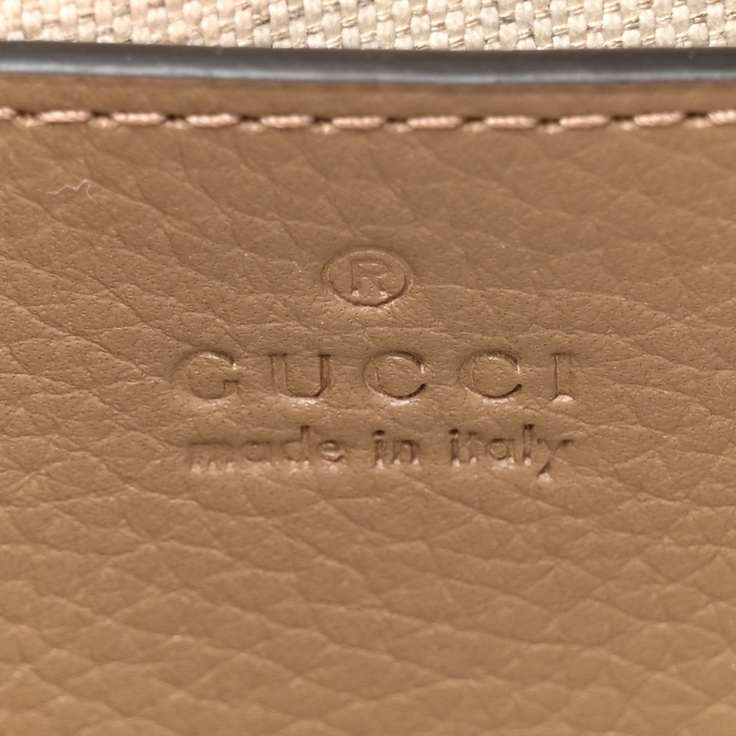 Gucci Piuma Calfskin Jumbo GG Embossed Mini Duffle Bag Good Taupe 6 of 12