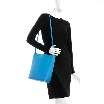 Celine Grained Calfskin Small Vertical Cabas Turquoise 2 of 13