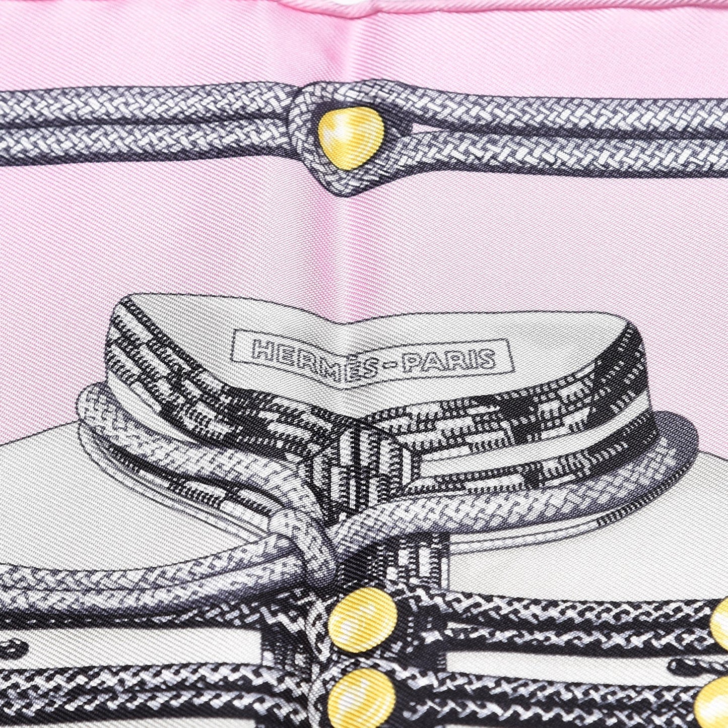 Silk Brandebourgs Pocket Square Rose Dragee Gris Anthracite