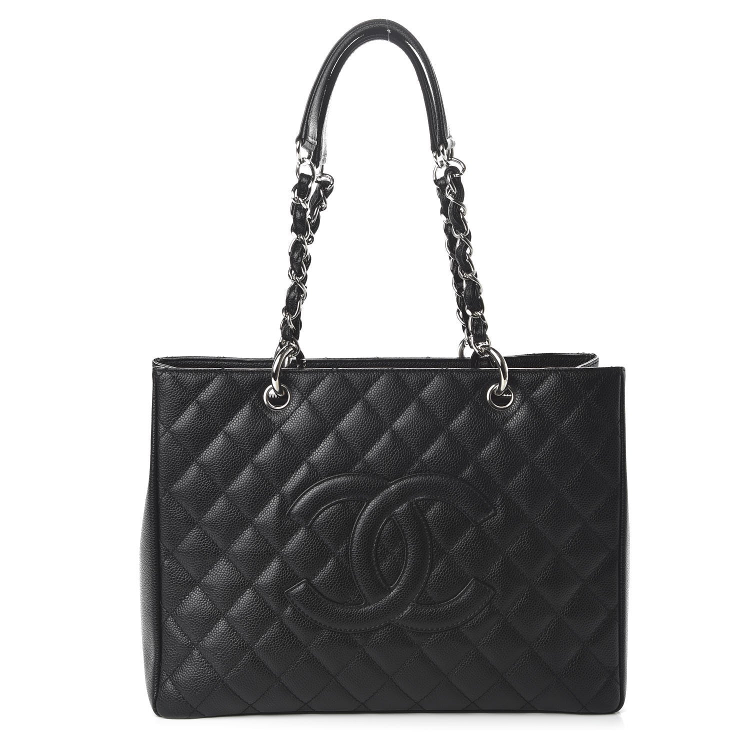 Chanel Caviar Quilted Grand Shopping Tote GST Black 1 of 9