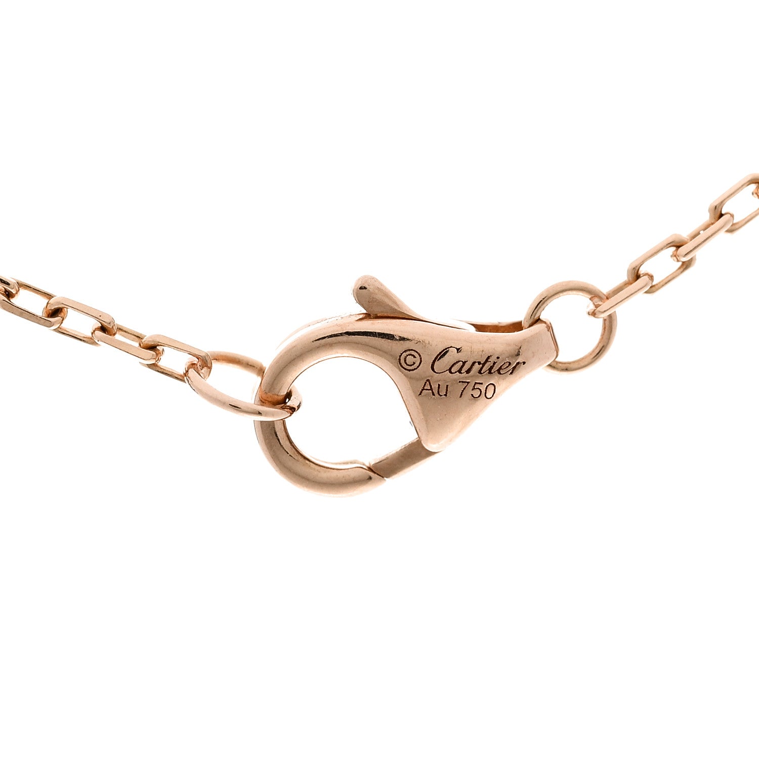 Cartier 18K Pink White Yellow Gold Diamond Trinity De Cartier Pendant Necklace 4 of 6
