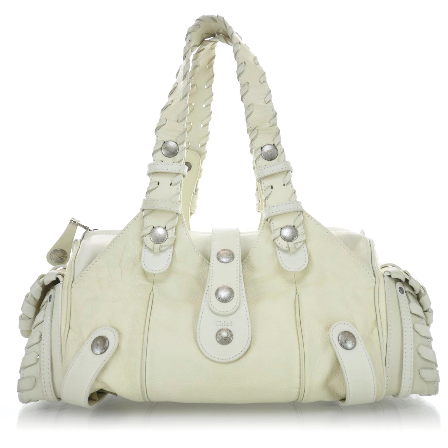 Chloe Calfskin Silverado Shoulder Bag Ivory 1 of 9