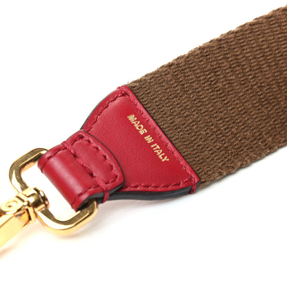 Fendi Ribbon Vitello Century FF 1974 Studded Strap You Fango Marrone Fragola 4 of 4