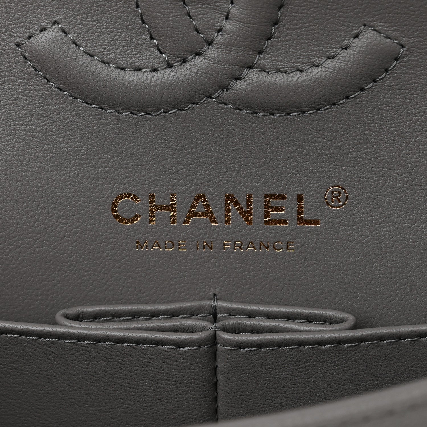 Chanel Caviar Quilted Small Double Flap Grey 6 of 10