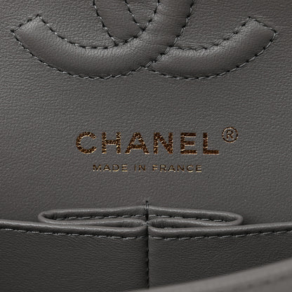 Chanel Caviar Quilted Small Double Flap Grey 6 of 10