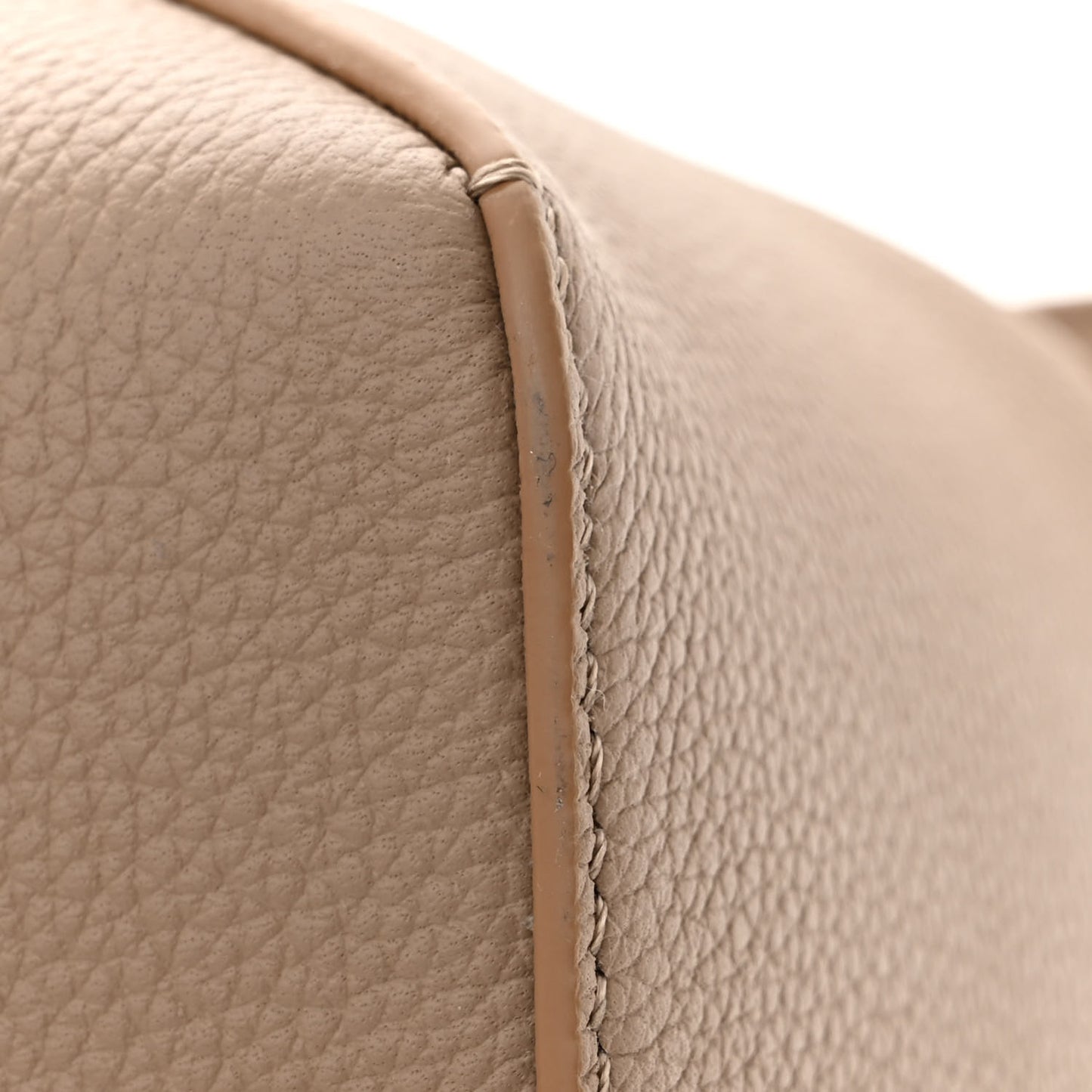 Grained Calfskin Small Puzzle Edge Bag Sand