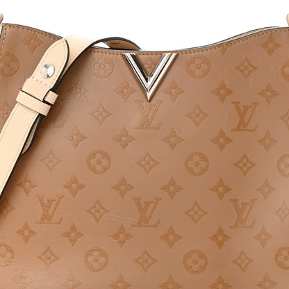 Louis Vuitton Cuir Plume Cuir Ecume Very Hobo Sesame Creme 8 of 23