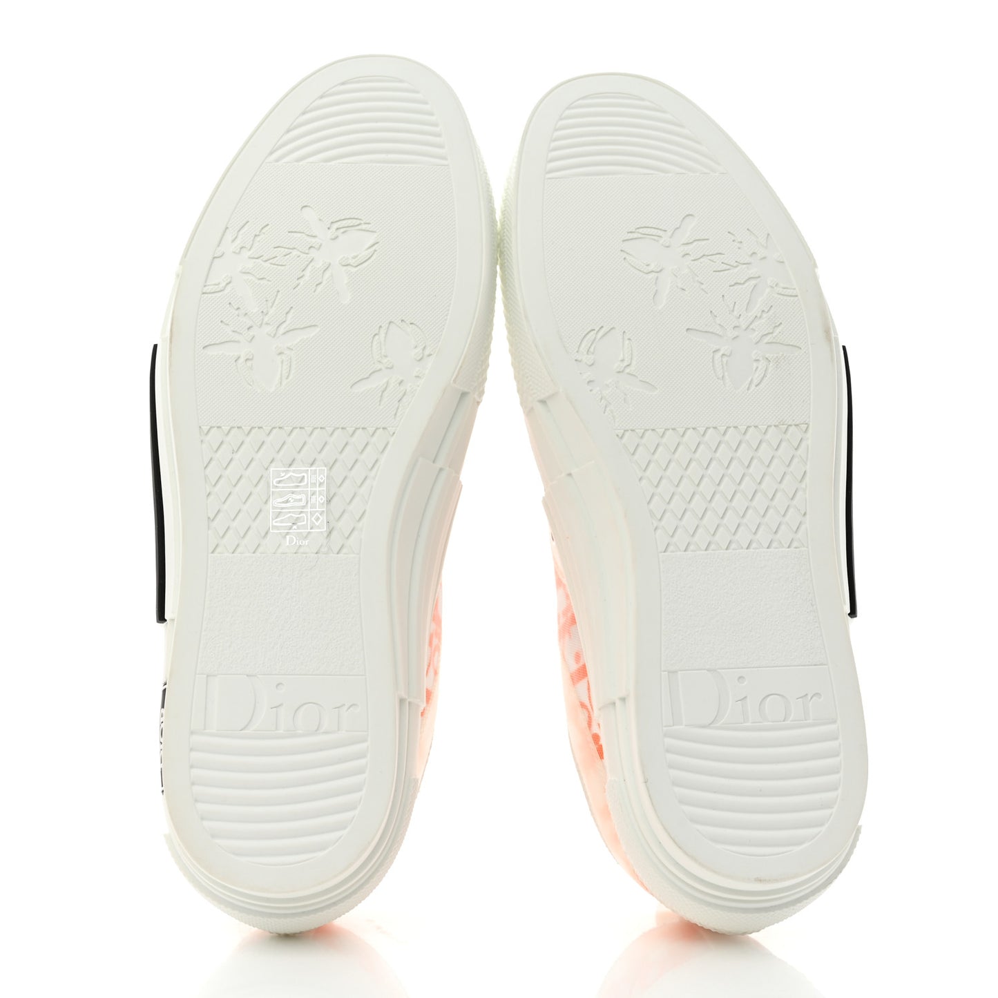 Technical Canvas Oblique Oblique Mens B23 Low Top Sneakers 43 White Orange