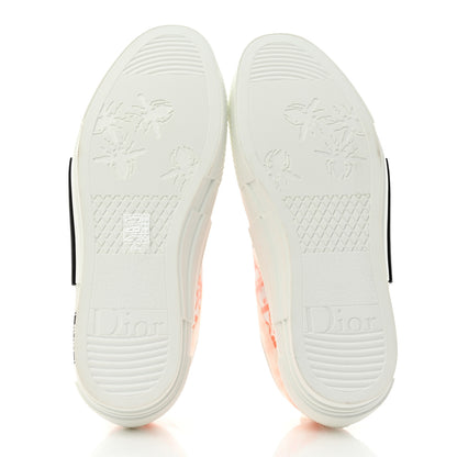 Christian Dior Technical Canvas Oblique Oblique Mens B23 Low Top Sneakers 43 White Orange 5 of 9