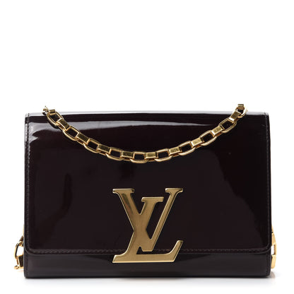 Louis Vuitton Patent Chain Louise GM Amarante 1 of 10