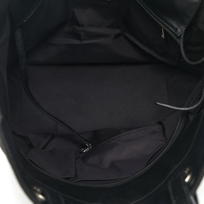 Chanel Coated Canvas Quilted Large Paris Biarritz Tote Black 6 of 15