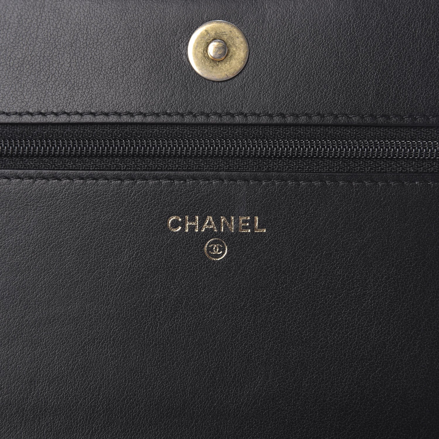 Chanel Caviar Quilted Boy Wallet On Chain WOC Black 8 of 11