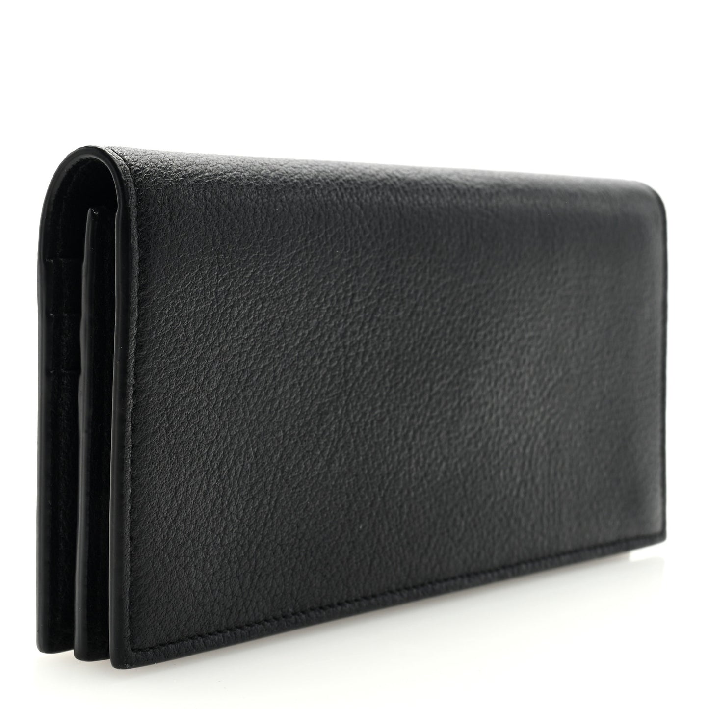 Calfskin Tiny Monogram Cassandre Wallet Black