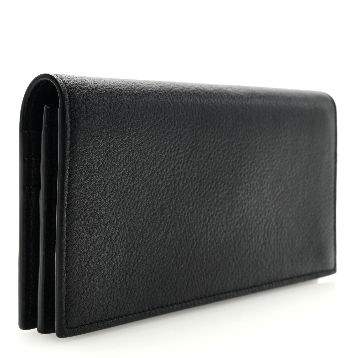 Saint Laurent Calfskin Tiny Monogram Cassandre Wallet Black 3 of 6