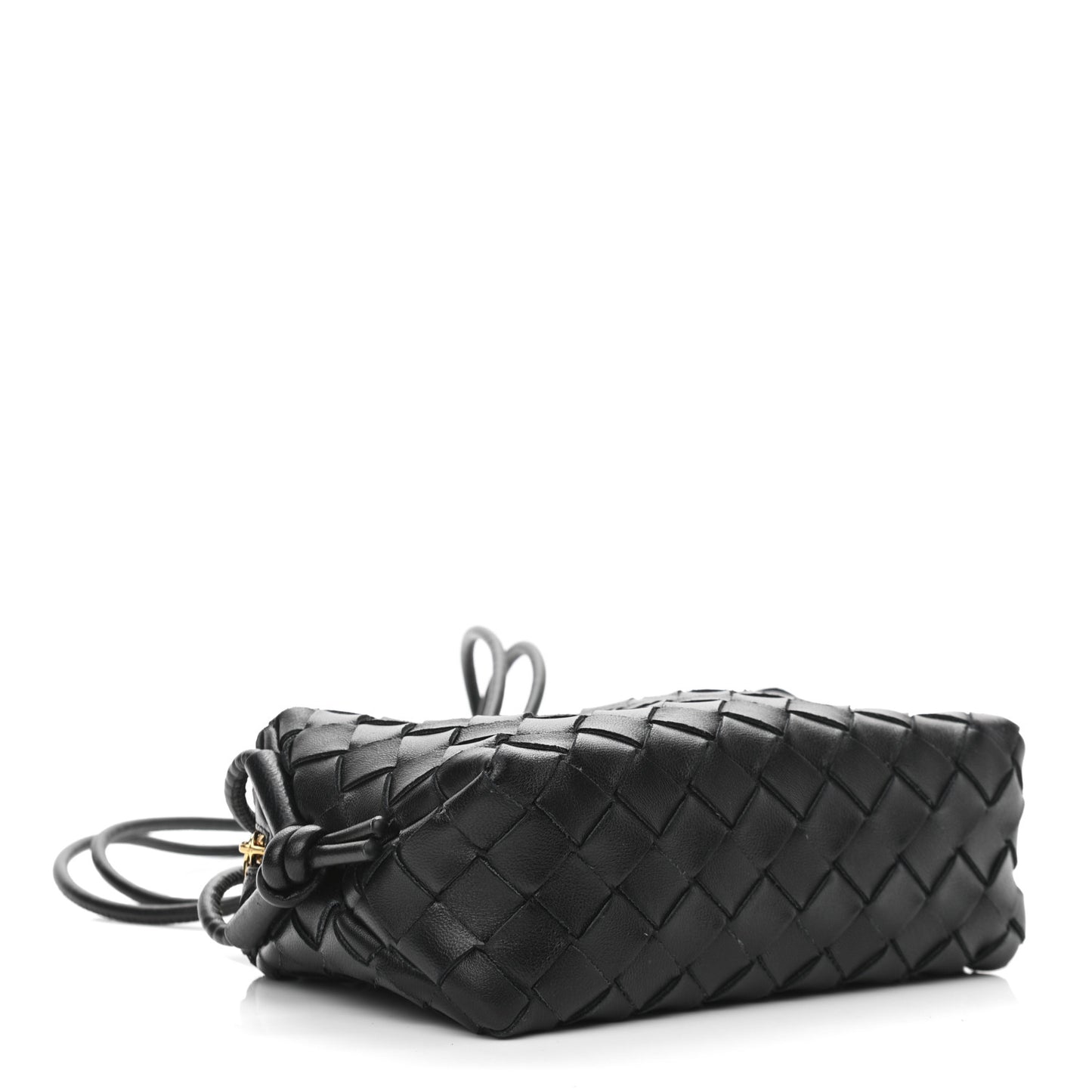 Nappa Intrecciato Mini Loop Camera Bag Black