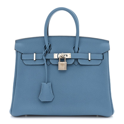 Hermes Togo Birkin 25 Azur 1 of 12