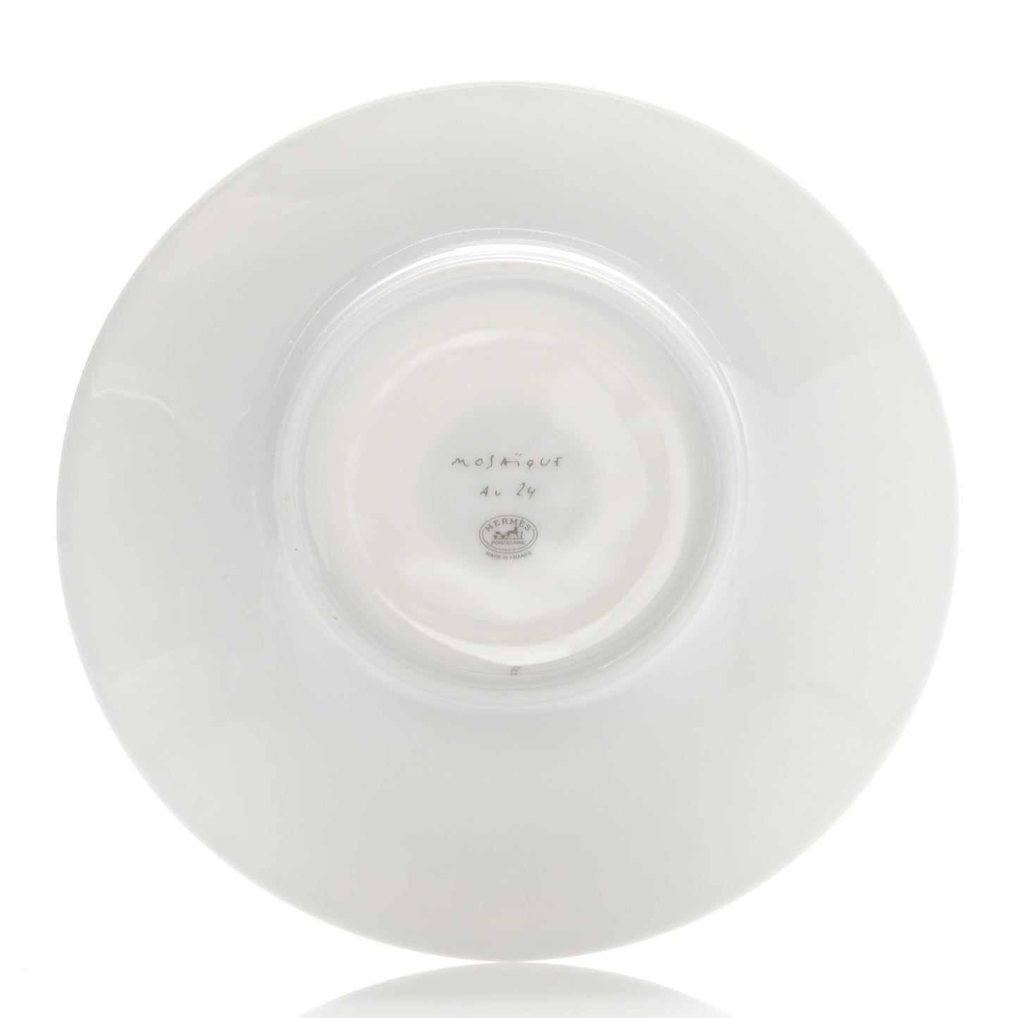 Porcelain Mosaique Au 24 Platine Tea Cup And Saucer Set Of 2 Platinum