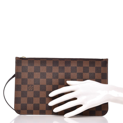 Louis Vuitton Damier Ebene Neverfull MM GM Pochette 3 of 8