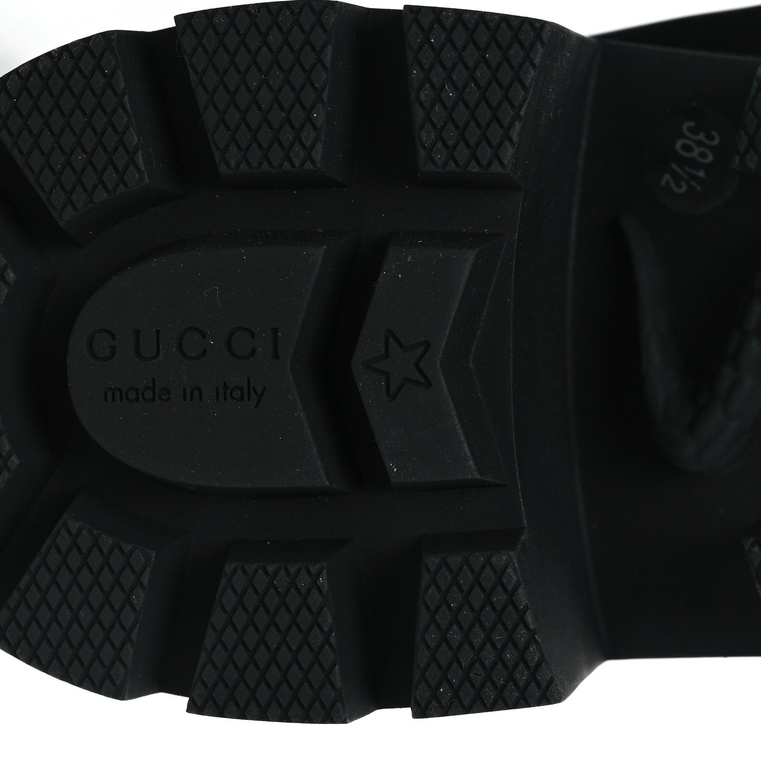 Gucci Calfskin Crystal GG Trip Chelsea Ankle Boots 38.5 Black 6 of 8