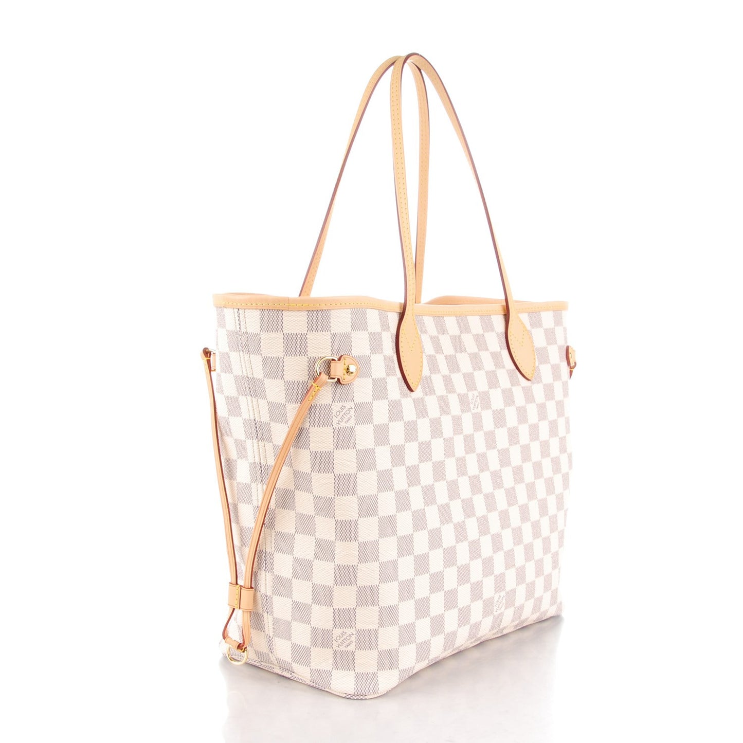 Damier Azur Neo Neverfull MM Rose Ballerine