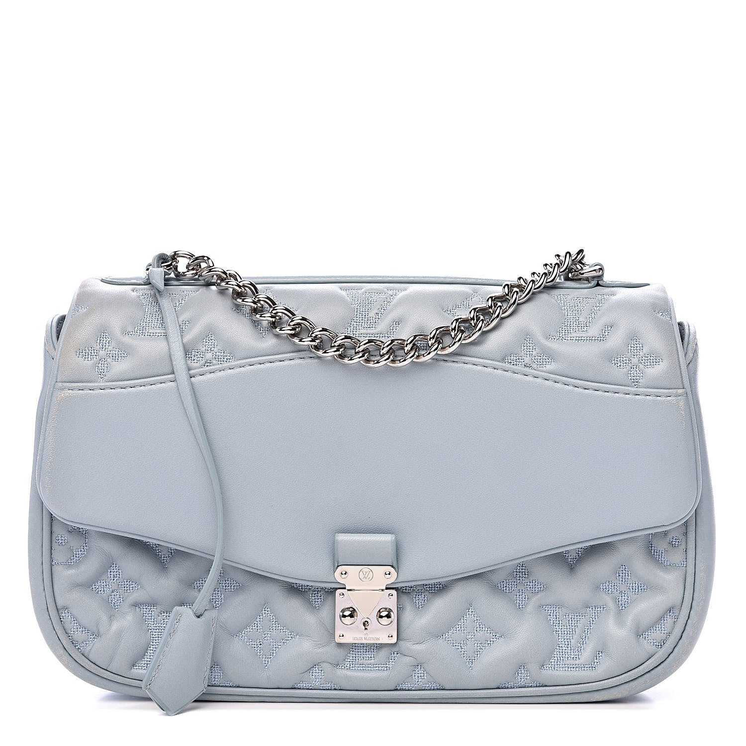 Louis Vuitton Lambskin Mama Broderie Pochette Blue 1 of 16