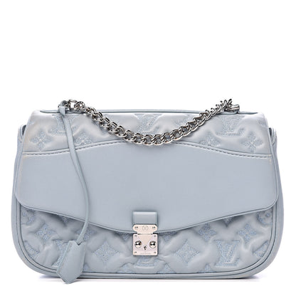 Louis Vuitton Lambskin Mama Broderie Pochette Blue 1 of 16