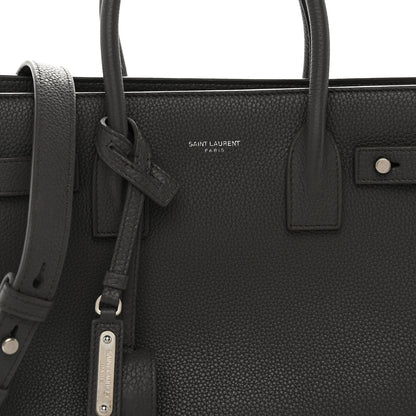 Saint Laurent Grained Calfskin Baby Supple Sac De Jour Fog 8 of 13