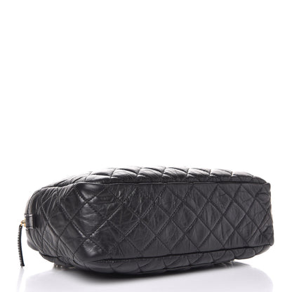 Chanel Aged Calfskin Quilted Medium Reissue Camera Case Black 4 of 7
