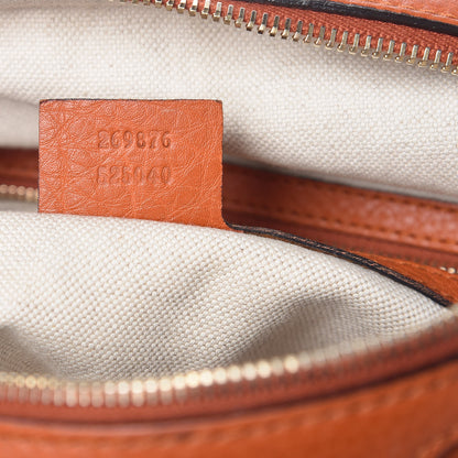 Gucci Pebbled Calfskin Small Boston Orange 8 of 17