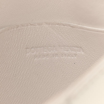 Bottega Veneta Lambskin Maxi Intrecciato Extra Mini Cassette Crossbody Bag White 6 of 13
