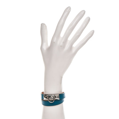 Hermes Epsom Rivale Double Tour Bracelet XS Bleu Izmir 2 of 6