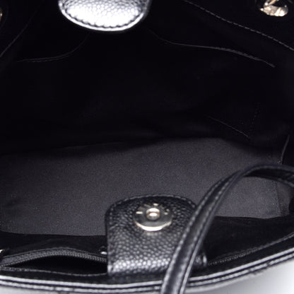 Chanel Caviar Quilted Petit Shopping Tote PST Black 5 of 10