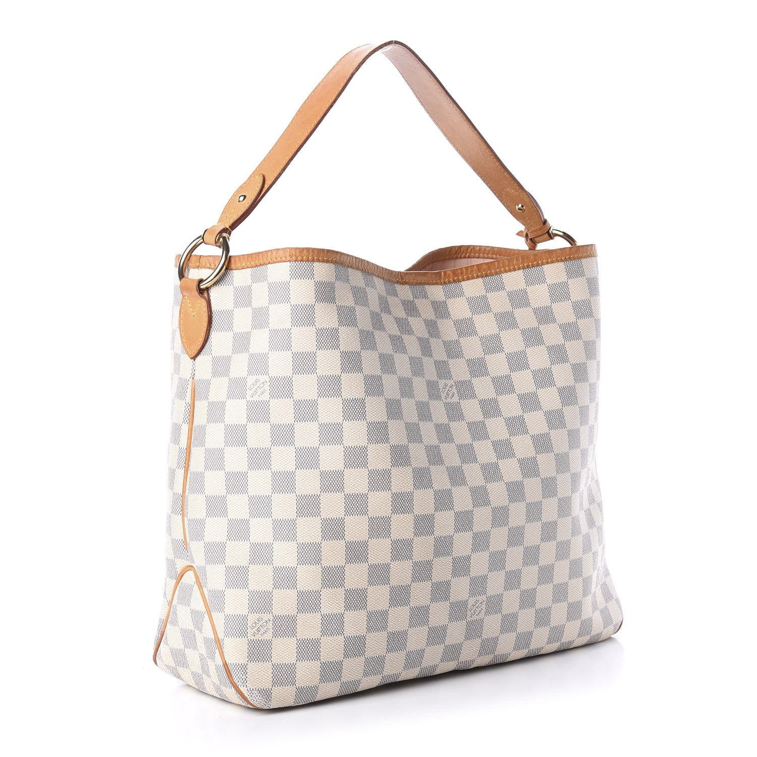 Louis Vuitton Damier Azur Delightful MM Rose Ballerine 3 of 15