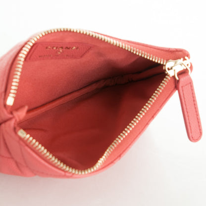 Chanel Iridescent Caviar Quilted Small Cosmetic Case Dark Pink 5 of 7