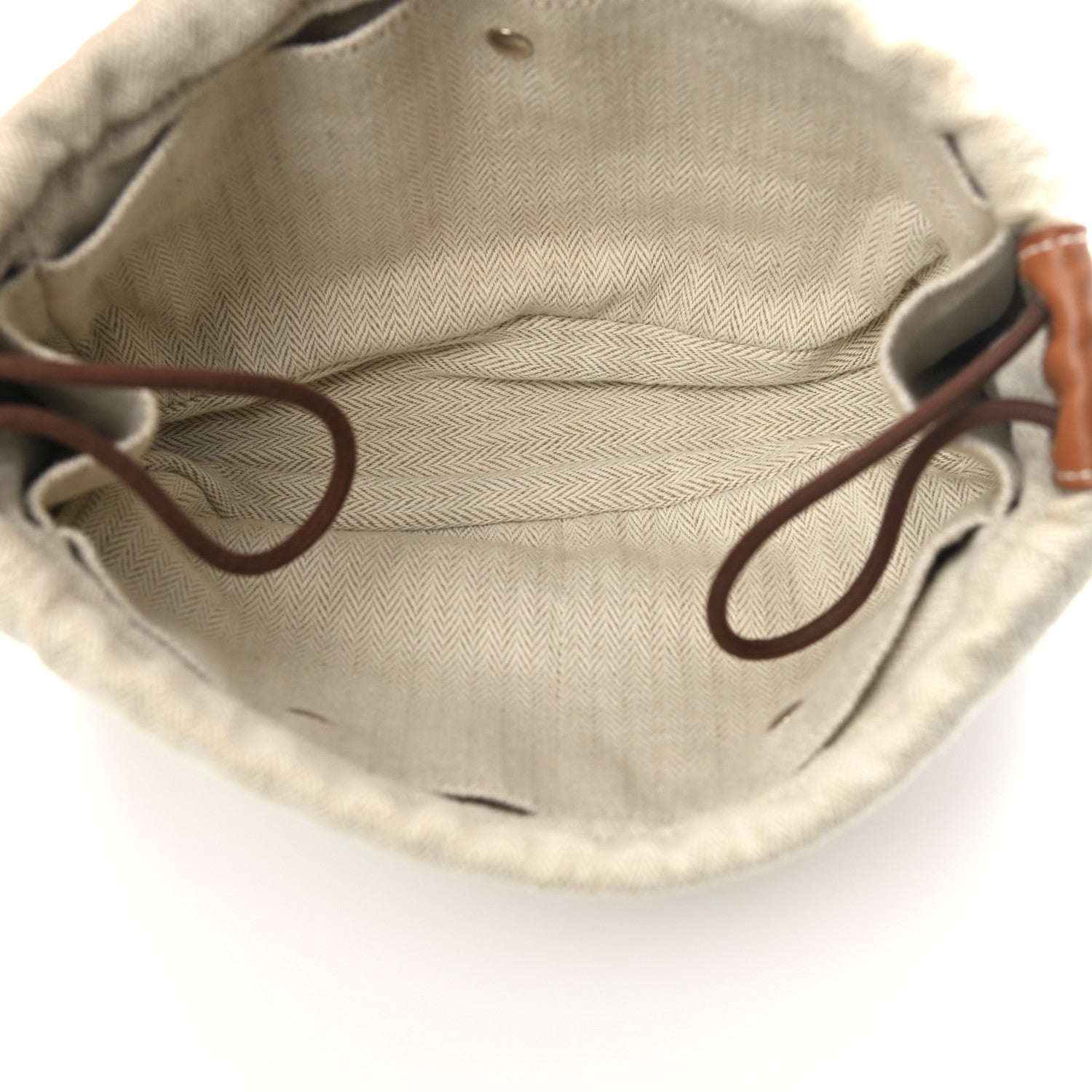Hermes Canvas Barenia Fourbi 20 PM Pouch Naturel Fauve 5 of 9