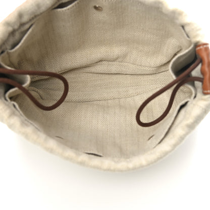Hermes Canvas Barenia Fourbi 20 PM Pouch Naturel Fauve 5 of 9